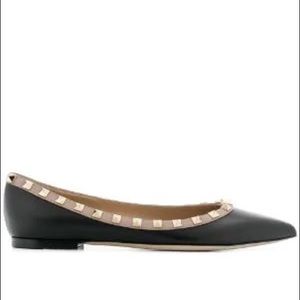 Valentino studded pointed flats
